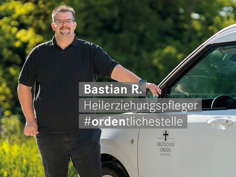 Bastian R. arbeitet als Heilerziehungspfleger bei den Ordenswerken.